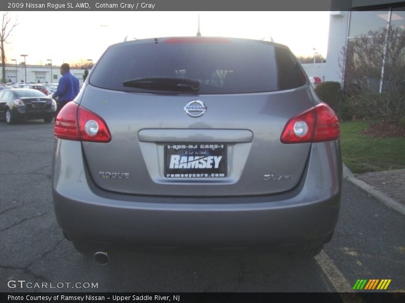 Gotham Gray / Gray 2009 Nissan Rogue SL AWD