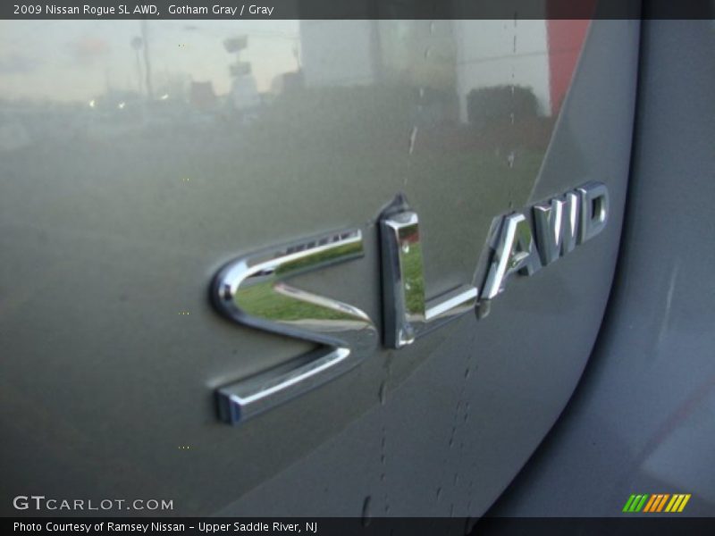 Gotham Gray / Gray 2009 Nissan Rogue SL AWD
