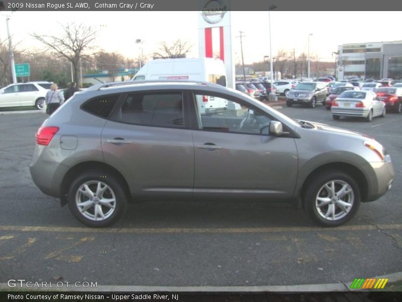 Gotham Gray / Gray 2009 Nissan Rogue SL AWD