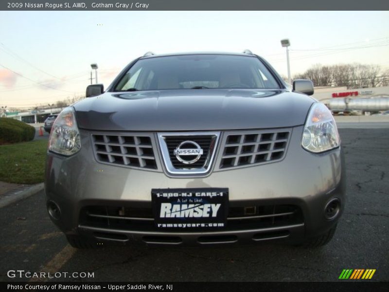 Gotham Gray / Gray 2009 Nissan Rogue SL AWD