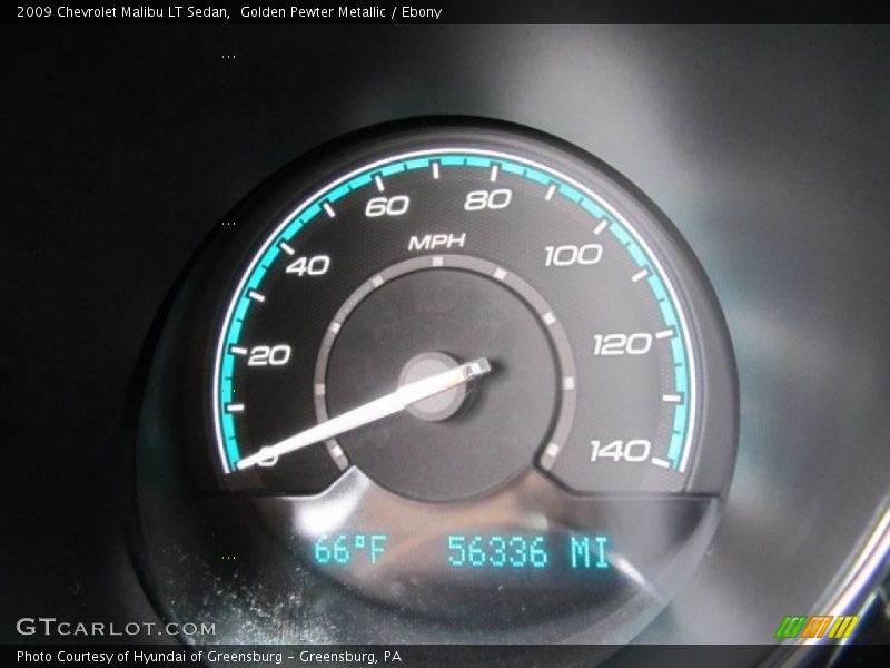 Golden Pewter Metallic / Ebony 2009 Chevrolet Malibu LT Sedan