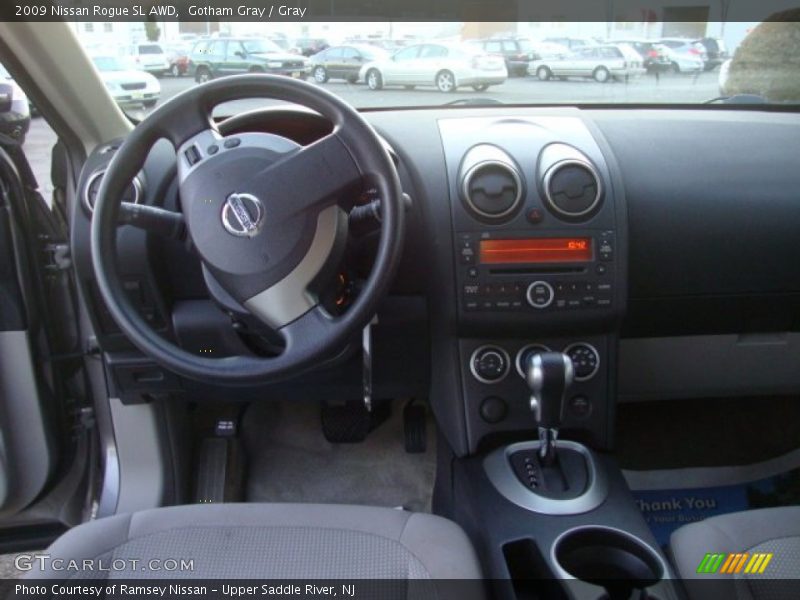 Gotham Gray / Gray 2009 Nissan Rogue SL AWD