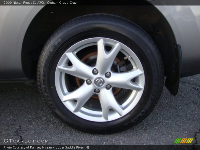 Gotham Gray / Gray 2009 Nissan Rogue SL AWD