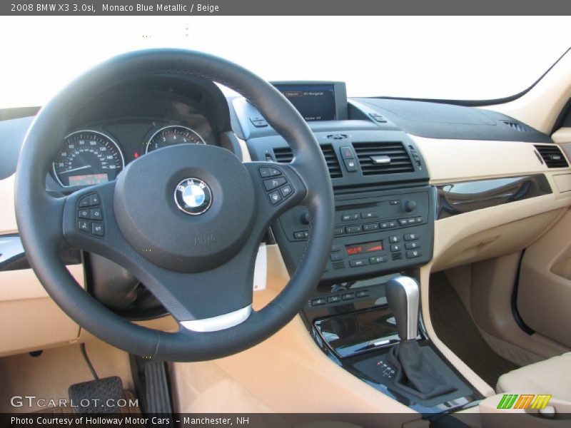 Monaco Blue Metallic / Beige 2008 BMW X3 3.0si