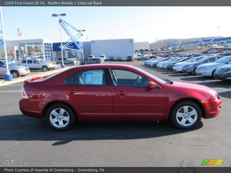Redfire Metallic / Charcoal Black 2009 Ford Fusion SE V6