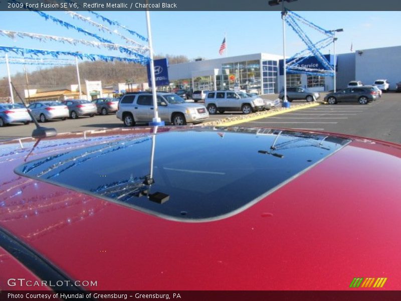 Redfire Metallic / Charcoal Black 2009 Ford Fusion SE V6