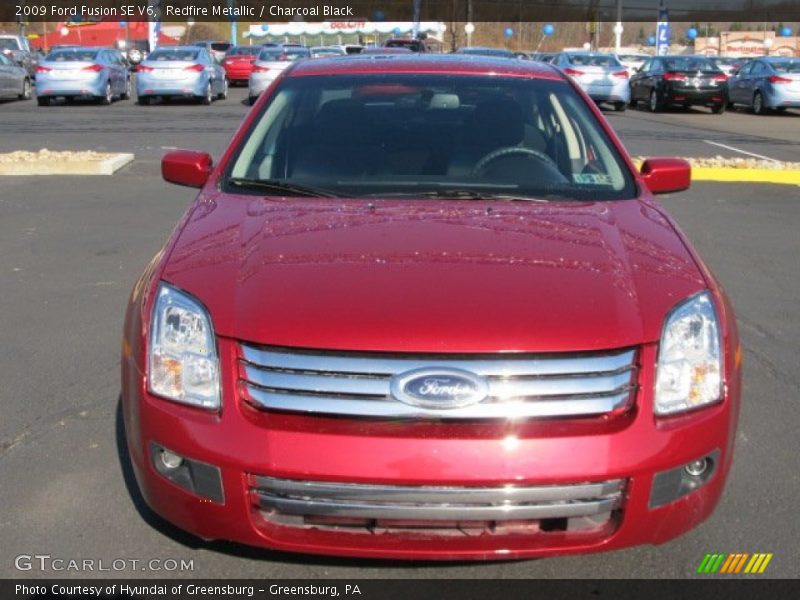 Redfire Metallic / Charcoal Black 2009 Ford Fusion SE V6