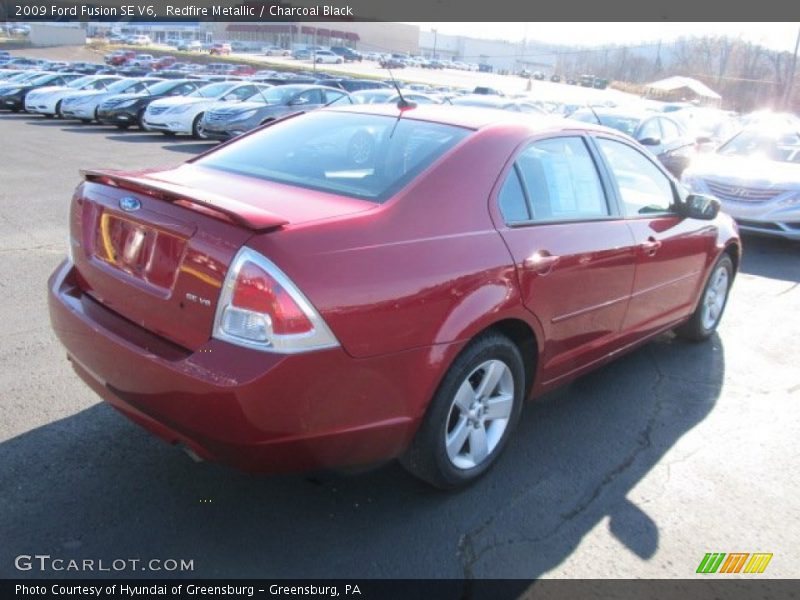 Redfire Metallic / Charcoal Black 2009 Ford Fusion SE V6