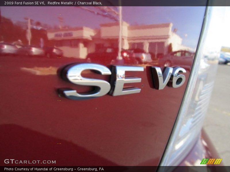 Redfire Metallic / Charcoal Black 2009 Ford Fusion SE V6