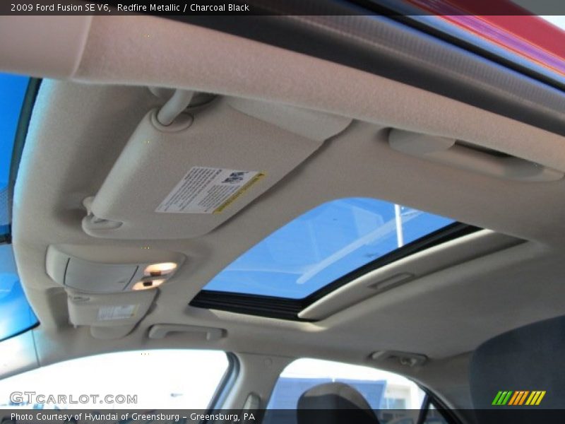 Redfire Metallic / Charcoal Black 2009 Ford Fusion SE V6