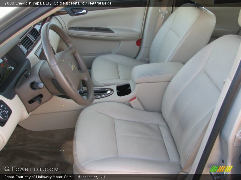Gold Mist Metallic / Neutral Beige 2008 Chevrolet Impala LT