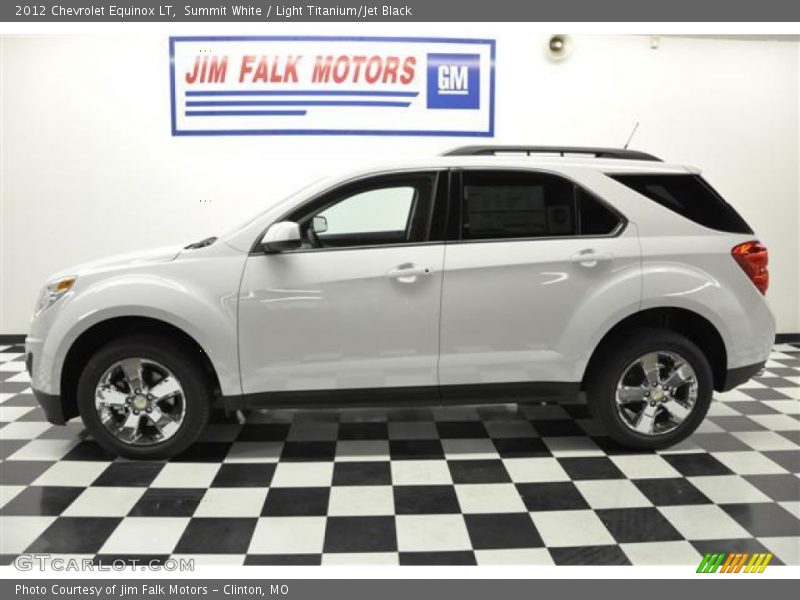 Summit White / Light Titanium/Jet Black 2012 Chevrolet Equinox LT