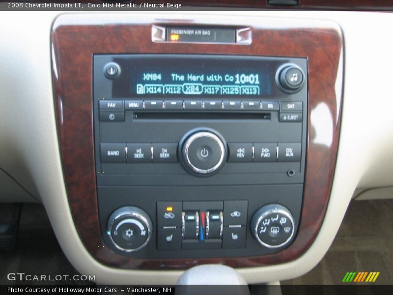 Gold Mist Metallic / Neutral Beige 2008 Chevrolet Impala LT