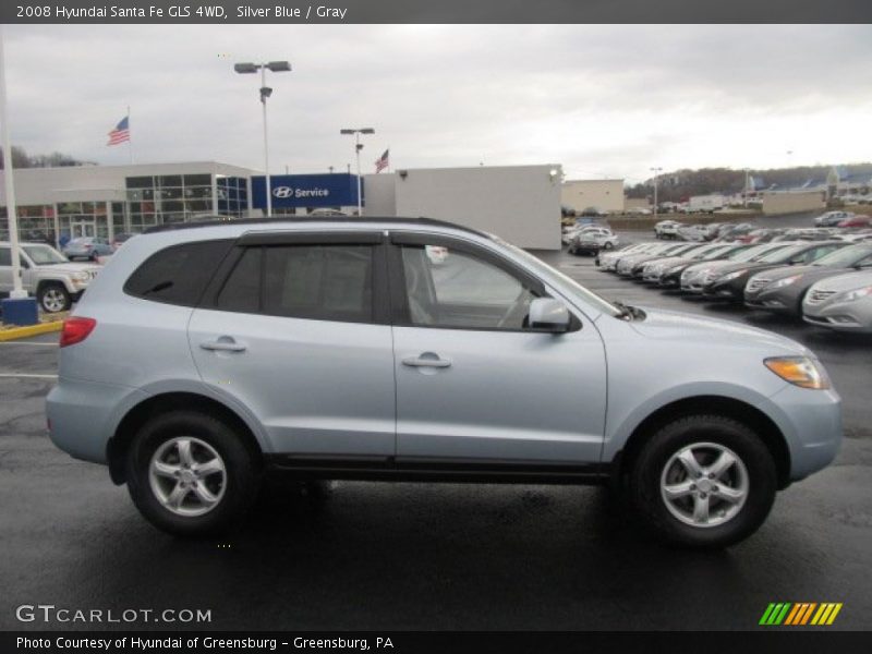 Silver Blue / Gray 2008 Hyundai Santa Fe GLS 4WD