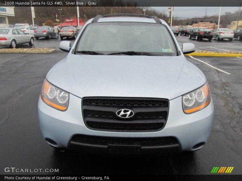 Silver Blue / Gray 2008 Hyundai Santa Fe GLS 4WD