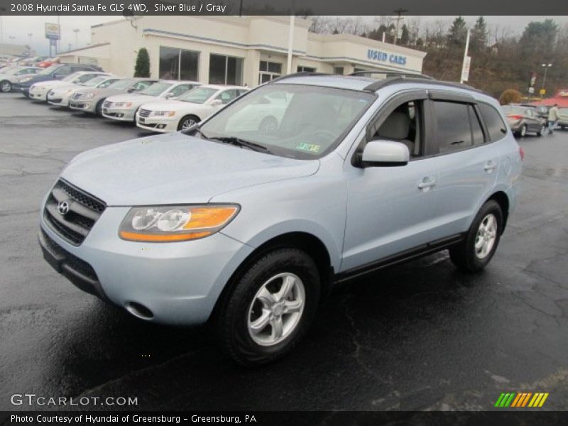 Silver Blue / Gray 2008 Hyundai Santa Fe GLS 4WD