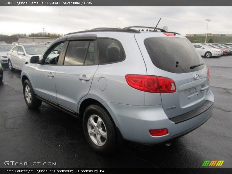 Silver Blue / Gray 2008 Hyundai Santa Fe GLS 4WD