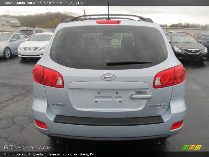 Silver Blue / Gray 2008 Hyundai Santa Fe GLS 4WD