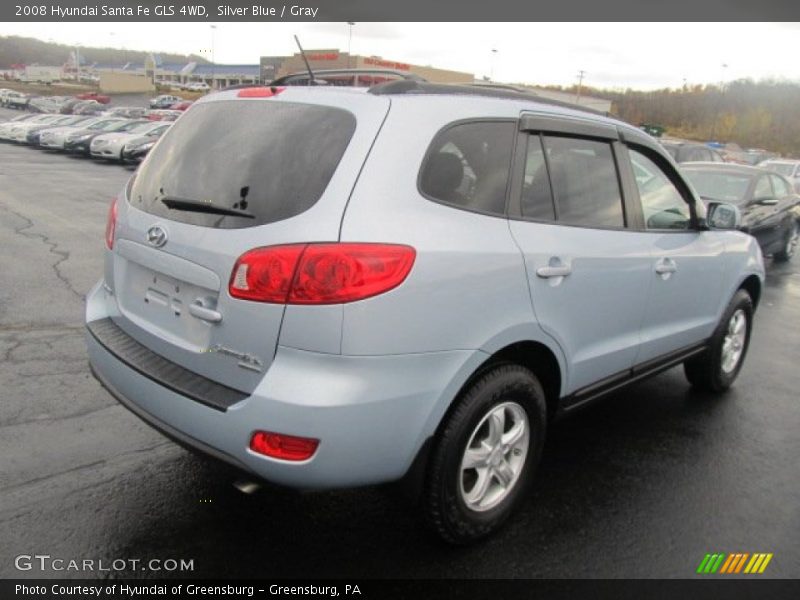 Silver Blue / Gray 2008 Hyundai Santa Fe GLS 4WD