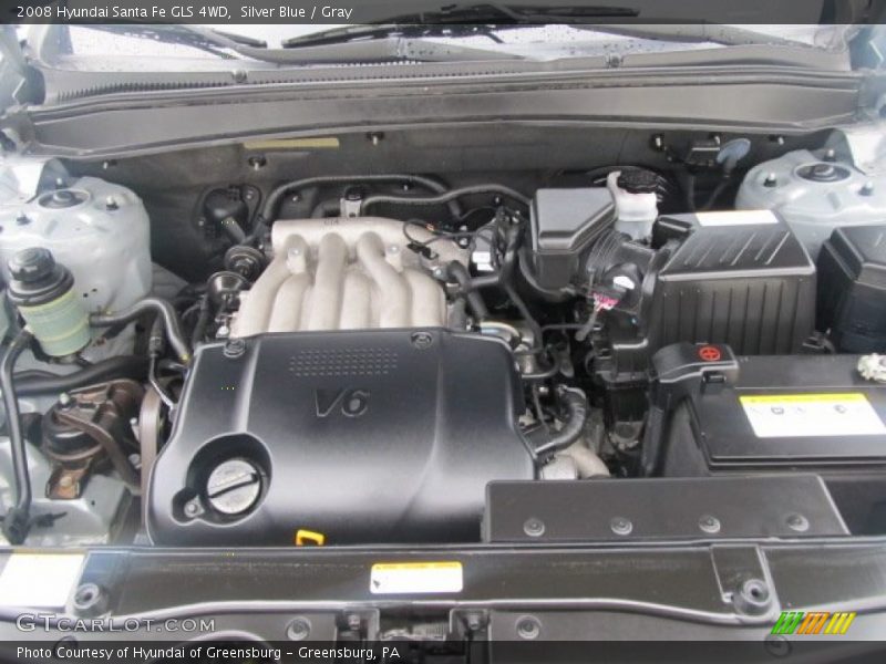 Silver Blue / Gray 2008 Hyundai Santa Fe GLS 4WD