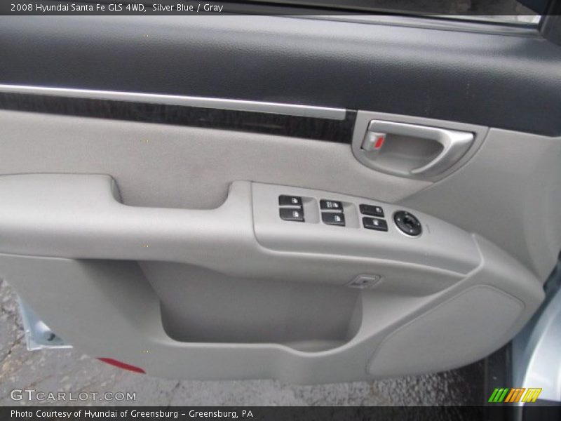 Silver Blue / Gray 2008 Hyundai Santa Fe GLS 4WD