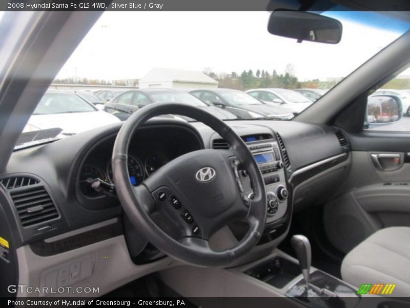 Silver Blue / Gray 2008 Hyundai Santa Fe GLS 4WD