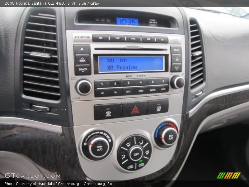 Silver Blue / Gray 2008 Hyundai Santa Fe GLS 4WD