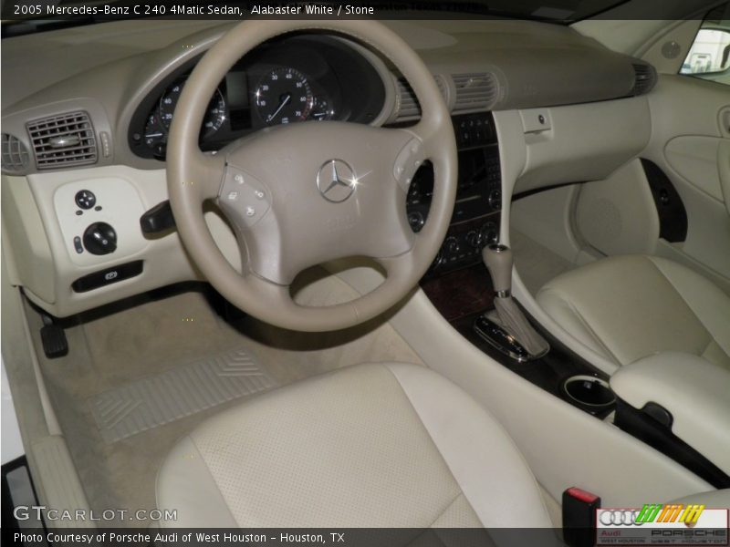 Alabaster White / Stone 2005 Mercedes-Benz C 240 4Matic Sedan