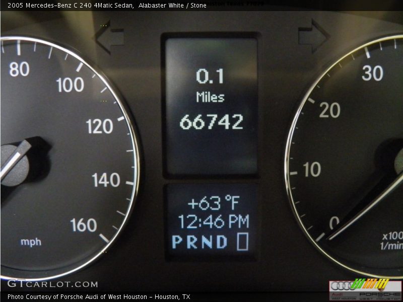 Alabaster White / Stone 2005 Mercedes-Benz C 240 4Matic Sedan