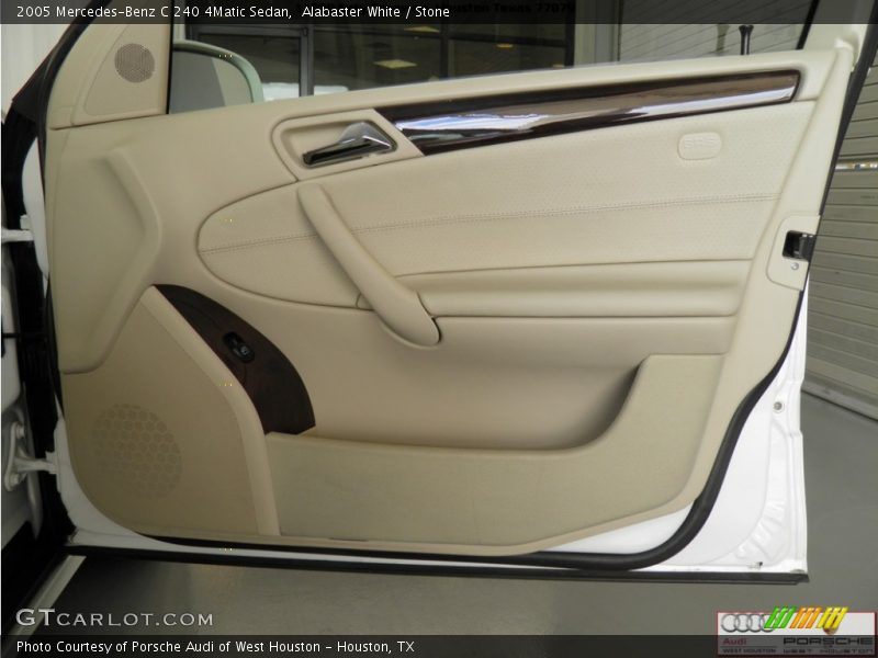 Alabaster White / Stone 2005 Mercedes-Benz C 240 4Matic Sedan