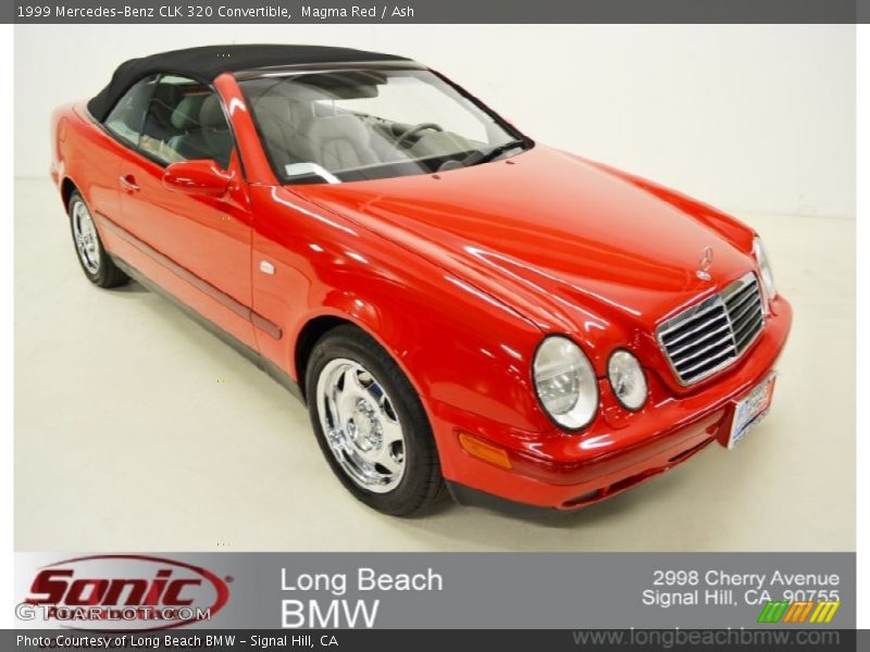 Magma Red / Ash 1999 Mercedes-Benz CLK 320 Convertible