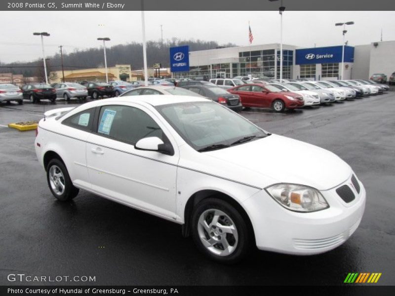 Summit White / Ebony 2008 Pontiac G5