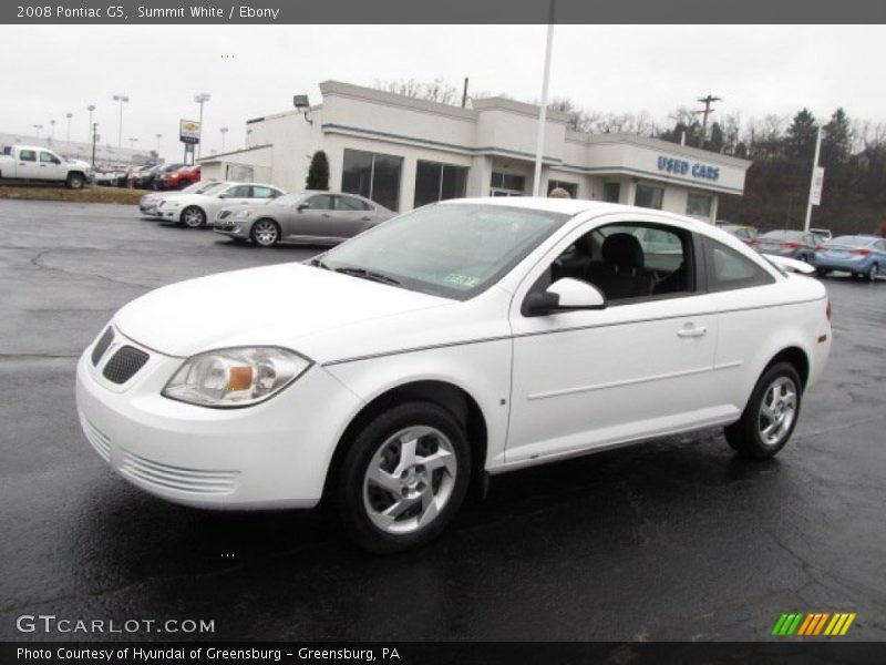 Summit White / Ebony 2008 Pontiac G5