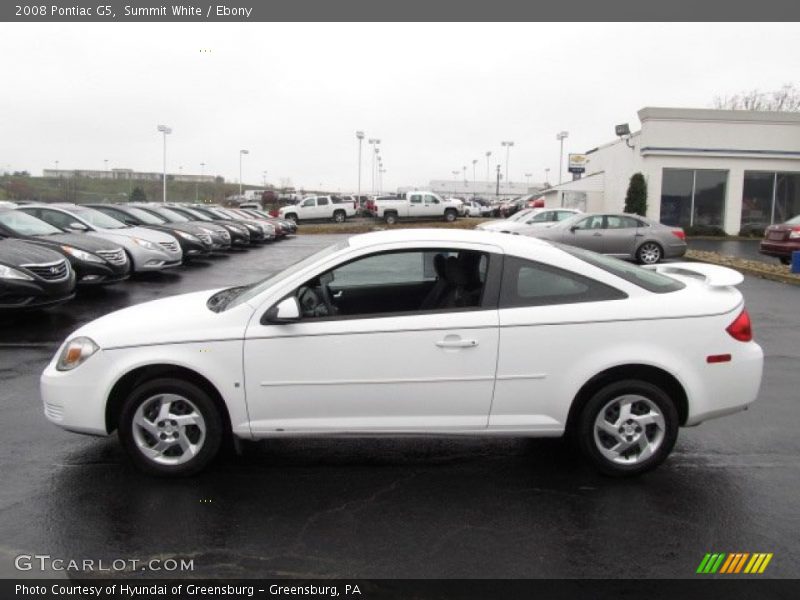 Summit White / Ebony 2008 Pontiac G5