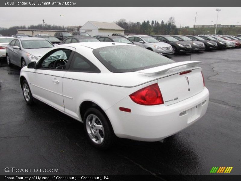Summit White / Ebony 2008 Pontiac G5
