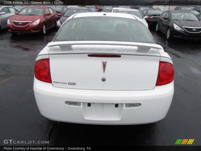 Summit White / Ebony 2008 Pontiac G5