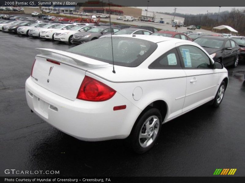 Summit White / Ebony 2008 Pontiac G5