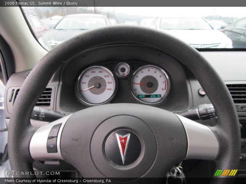 Summit White / Ebony 2008 Pontiac G5
