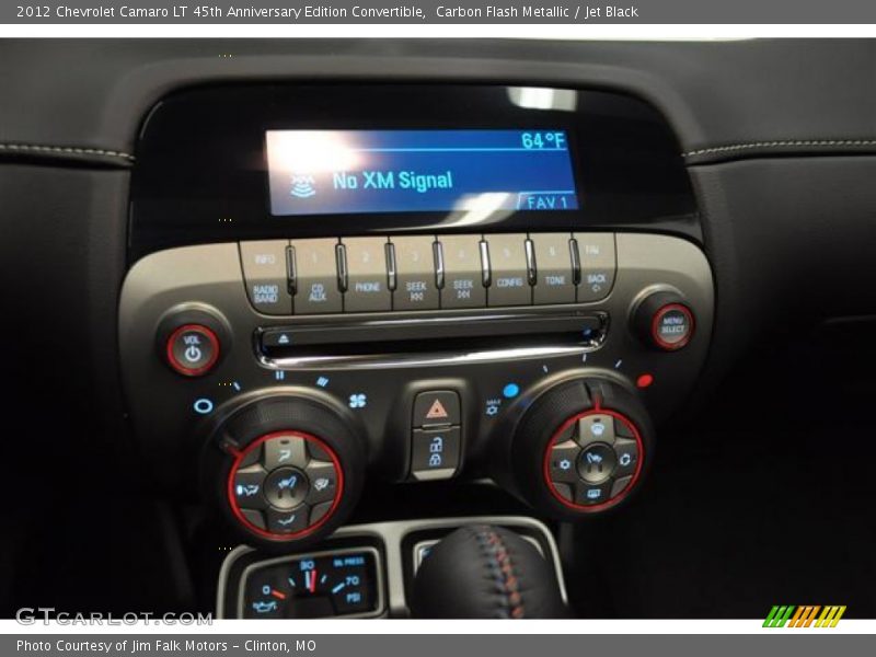 Audio System of 2012 Camaro LT 45th Anniversary Edition Convertible