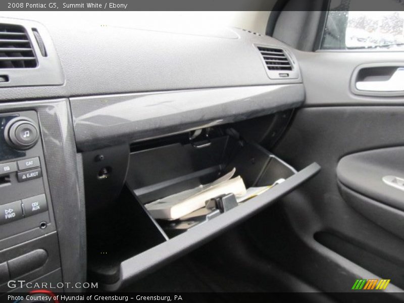 Summit White / Ebony 2008 Pontiac G5