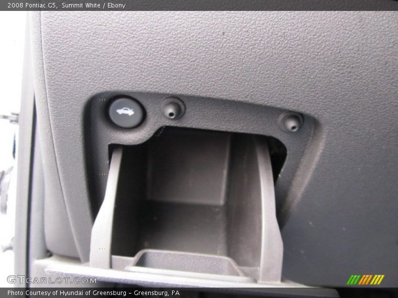 Summit White / Ebony 2008 Pontiac G5