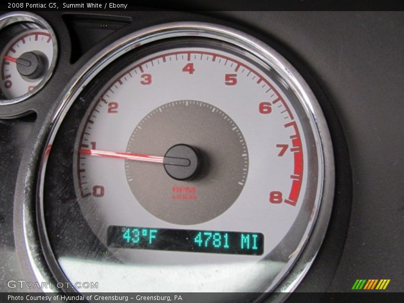 Summit White / Ebony 2008 Pontiac G5