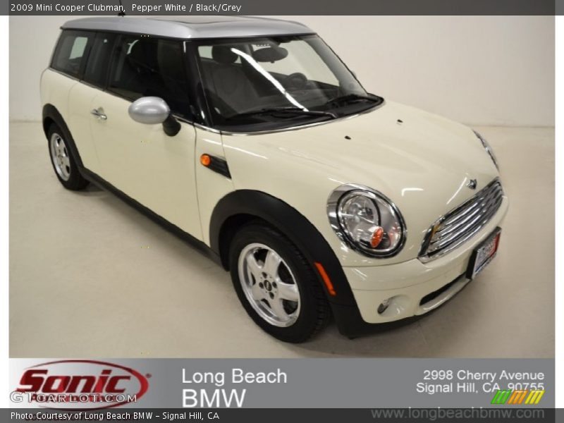 Pepper White / Black/Grey 2009 Mini Cooper Clubman