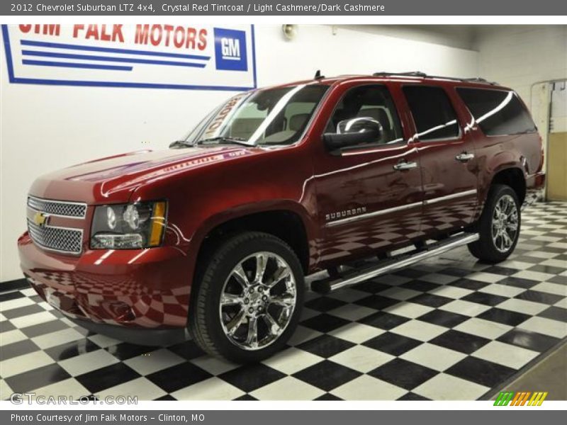 Crystal Red Tintcoat / Light Cashmere/Dark Cashmere 2012 Chevrolet Suburban LTZ 4x4