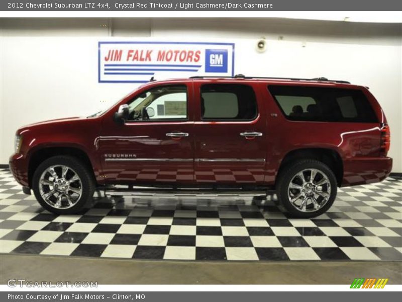 Crystal Red Tintcoat / Light Cashmere/Dark Cashmere 2012 Chevrolet Suburban LTZ 4x4