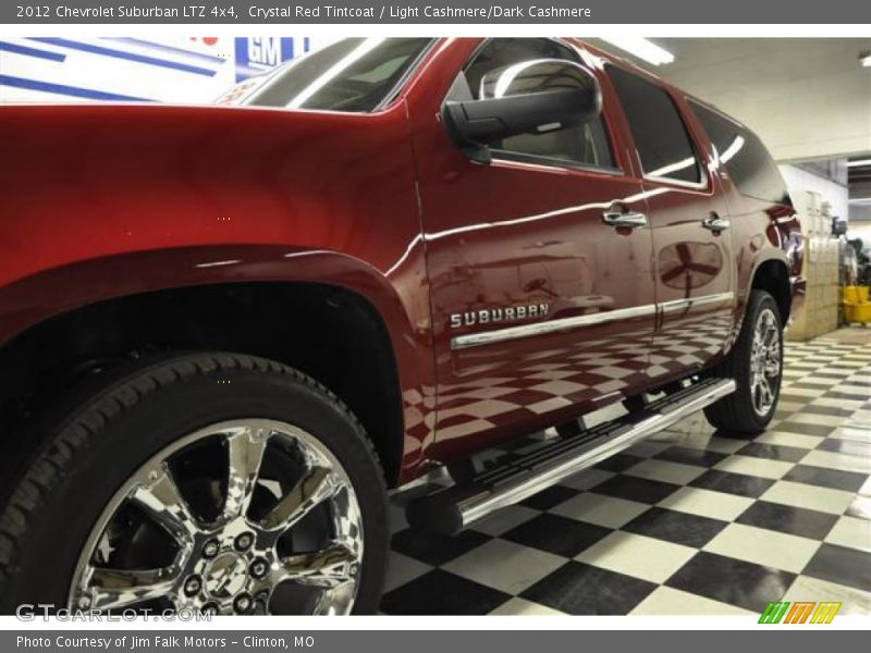 Crystal Red Tintcoat / Light Cashmere/Dark Cashmere 2012 Chevrolet Suburban LTZ 4x4
