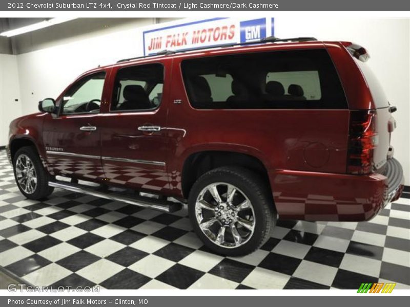 Crystal Red Tintcoat / Light Cashmere/Dark Cashmere 2012 Chevrolet Suburban LTZ 4x4