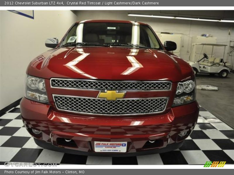 Crystal Red Tintcoat / Light Cashmere/Dark Cashmere 2012 Chevrolet Suburban LTZ 4x4