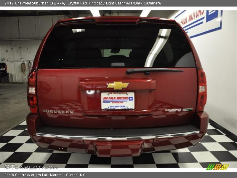 Crystal Red Tintcoat / Light Cashmere/Dark Cashmere 2012 Chevrolet Suburban LTZ 4x4