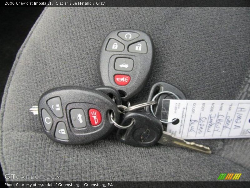 Glacier Blue Metallic / Gray 2006 Chevrolet Impala LT